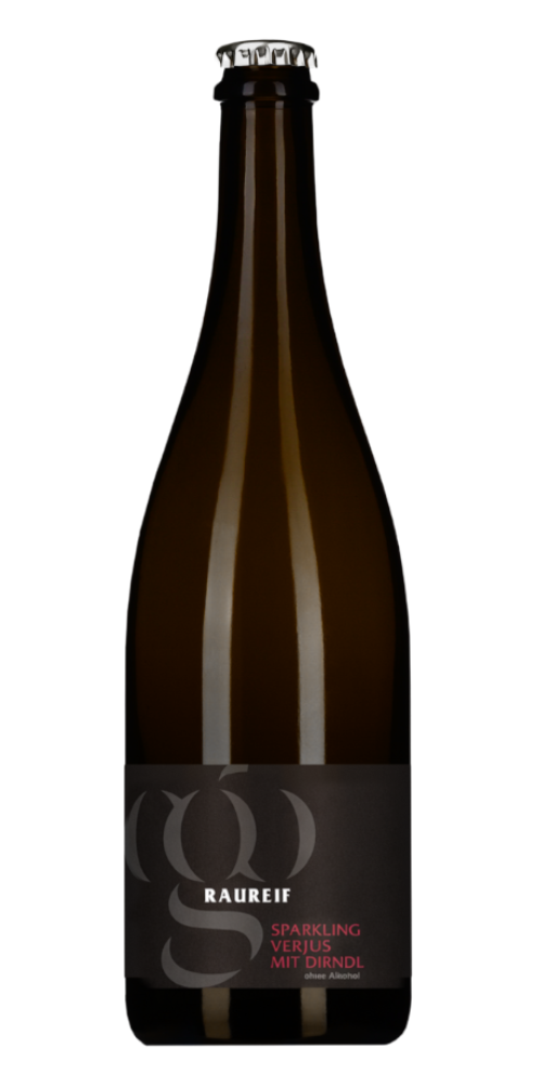 RAUREIF ROSÉ Sparkling Verjus mit Dirndl